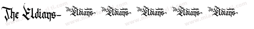 The Eldians字体转换